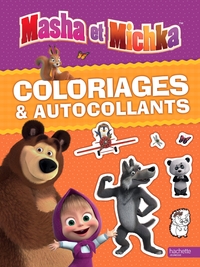 Masha et Michka - Coloriages et autocollants