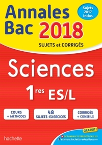 Annales Bac 2018 - Sciences 1ères L/ES