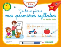 Je lis et j'écris mes premières syllabes avec Sami et Julie - Début de CP (Livre-ardoise)