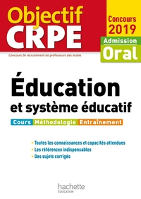 OBJECTIF CRPE EDUCATION ET SYSTEME EDUCATIF 2019