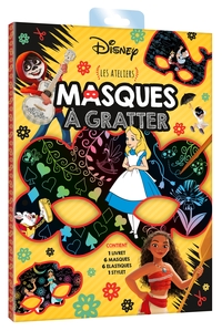 DISNEY - POCHETTE LES ATELIERS - MASQUES A GRATTER