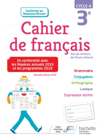 Cahier de Français, Fleurs d'encre 3e, Cahier d'activités