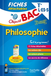 OBJECTIF BAC FICHES DETACHABLES PHILOSOPHIE TLES L,ES,S
