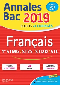 ANNALES BAC 2019 FRANCAIS 1ERES TECHNO