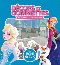 LA REINE DES NEIGES - Décors et Gommettes - 40 gommettes + 4 décors - Disney