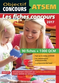 Objectif Concours - ATSEM 90 Fiches 1000 QCM - Catégorie C