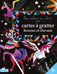 Cartes à gratter - Licornes et chevaux