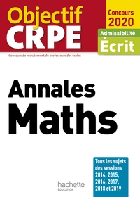 OBJECTIF CRPE ANNALES MATHS 2020