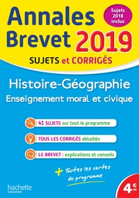 ANNALES NOUVEAU BREVET 2019 HISTOIRE-GEOGRAPHIE-EMC