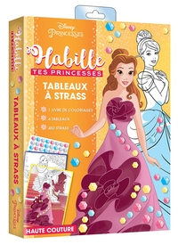 DISNEY PRINCESSES - Pochette Habille tes Princesses - Tableaux à strass - Hautre couture