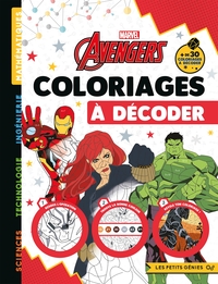 MARVEL - Les petits génies stem - cahier - Coloriages à décoder