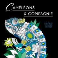 BLACK COLORIAGE CAMELEONS ET COMPAGNIE