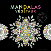 BLACK COLORIAGE - MANDALAS VEGETAUX
