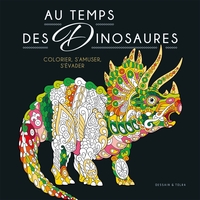 COLORIAGE BLACK - AU TEMPS DES DINOSAURES