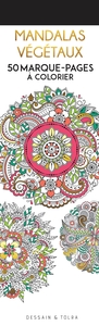 MARQUE-PAGES MANDALAS VEGETAUX - MARQUE-PAGES A COLORIER