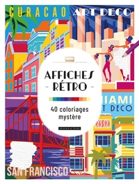 Affiches rétros - 40 coloriages mystère