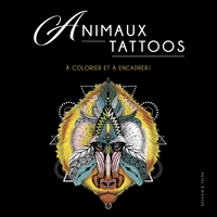 ANIMAUX TATTOOS - A COLORIER ET A ENCADRER !