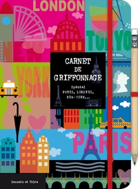 CARNET DE GRIFFONNAGE - PARIS-LONDRES-NEW YORK