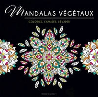 BLACK COLORIAGE - MANDALAS VEGETAUX