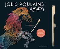 JOLIS POULAINS A GRATTER - 6 ILLUSTRATIONS TENDRES A GRATTER ET A ENCADRER