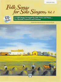 FOLK SONGS FOR SOLO SINGERS VOLUME 1 - MEDIUM/HIGH VOICE (CD EDITION) +CD