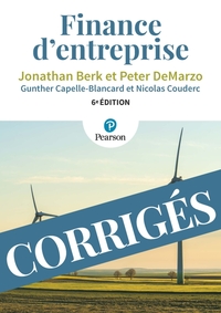 Edition Corrigés Finance d'entreprise 6e