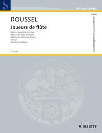 EDITION SCHOTT - JOUEURS DE FLUTE - 4 PIECES. OP. 27. FLUTE AND PIANO.