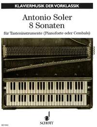 PIANO MUSIC PRE-CLASSICISM - 8 SONATAS - TASTEN-INSTRUMENT (PIANOFORTE OR HARPSICHORD).