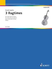 3 RAGTIMES - CELLO AND PIANO.