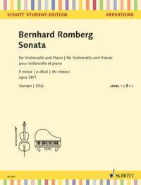 SCHOTT STUDENT EDITION - REPERTOIRE - SONATA MI MINEUR - OP. 38/1. CELLO AND PIANO.