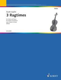 TROIS RAGTIMES - VIOLIN AND PIANO.