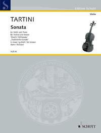 EDITION SCHOTT - SONATE EN SOL MINEUR - "DEVIL'S TRILL" SONATA. VIOLIN AND PIANO.