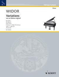 EDITION SCHOTT - VARIATIONS SUR UN THEME ORIGINAL - OP. 1 UND 29. PIANO.