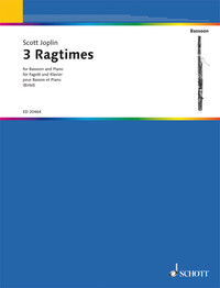 3 RAGTIMES - BASSOON AND PIANO.