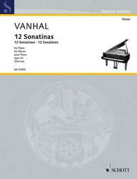 EDITION SCHOTT - 12 SONATINES FACILES ET PROGRESSIVES - OP. 41. PIANO.