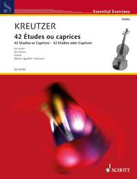 ESSENTIAL EXERCISES - 42 STUDIES OR CAPRICES - VIOLIN.