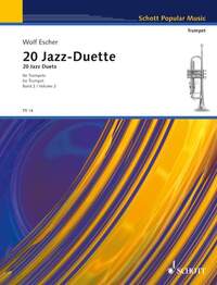 SCHOTT POPULAR MUSIC - 20 JAZZ-DUETS - ADVANCED. 2 TRUMPETS. PARTITION D'EXECUTION.