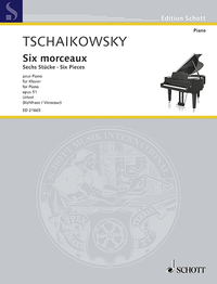 EDITION SCHOTT - SIX PIECES - OP. 51. PIANO.