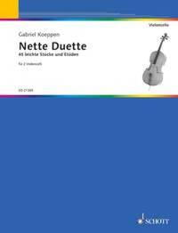 NETTE DUETTE - 45 LEICHTE STUCKE UND ETUDEN. 2 CELLOS. PARTITION D'EXECUTION.