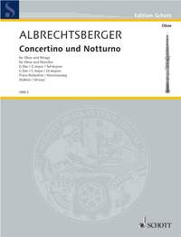 EDITION SCHOTT - CONCERTINO G MAJOR AND NOCTURNE C MAJOR - OBOE AND STRINGS (VIOLIN, VIOLA, BASSO).