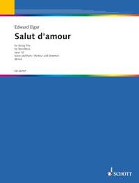 SALUT D'AMOUR EN RE MAJEUR - OP. 12. STRING TRIO. PARTITION ET PARTIES.