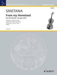 EDITION SCHOTT - DU PAYS NATAL - 2 DUOS. VIOLIN AND PIANO.