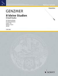 EDITION SCHOTT - 8 PETITES ETUDES - GEWV 110. STRING ORCHESTRA. PARTITION.