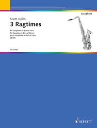 3 RAGTIMES - ALTO SAXOPHONE (IN EB) AND PIANO.