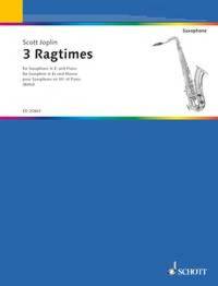 3 RAGTIMES - ALTO SAXOPHONE (IN EB) AND PIANO.