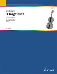 3 RAGTIMES - VIOLA AND PIANO.