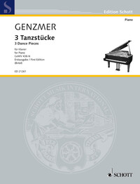 EDITION SCHOTT - 3 DANSES - GEWV 438-N. PIANO.