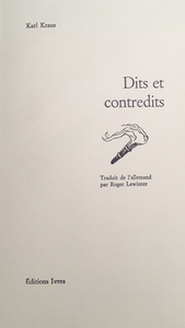 DITS ET CONTREDITS