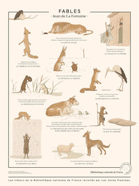 AFFICHE "FABLES DE LA FONTAINE" - 50 X 70 CM