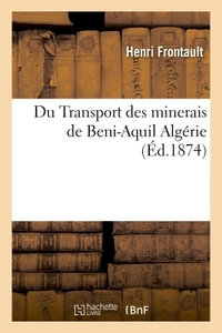 DU TRANSPORT DES MINERAIS DE BENI-AQUIL ALGERIE